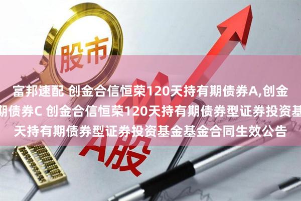 富邦速配 创金合信恒荣120天持有期债券A,创金合信恒荣120天持有期债券C 创金合信恒荣120天持有期债券型证券投资基金基金合同生效公告